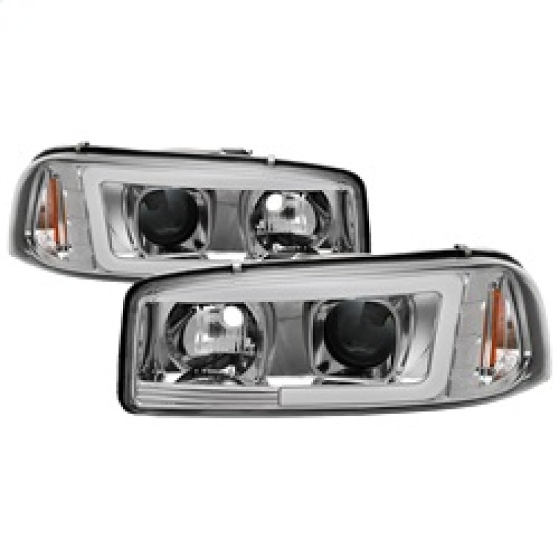 Spyder GMC Sierra 1500/2500/3500 99-06 V2 Projector Headlights - DRL - Chrome PRO-YD-CDE00V2-LB-C SPYDER