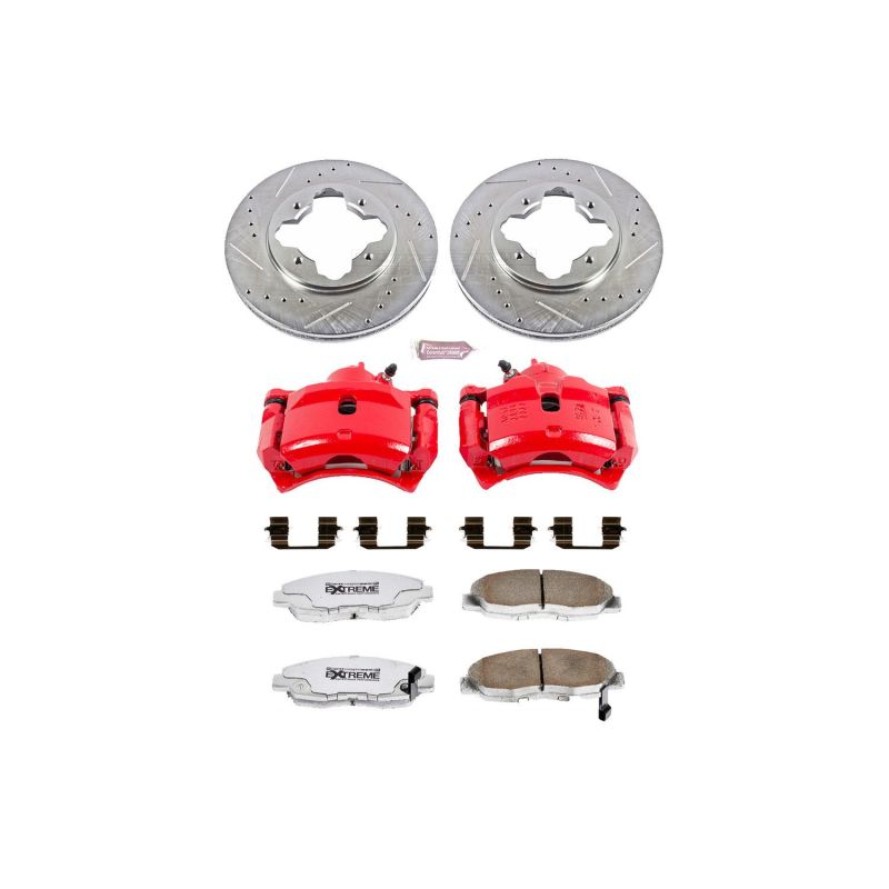 Power Stop 1997 Acura CL Front Z26 Street Warrior Brake Kit w/Calipers PowerStop