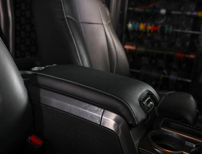 PRP 10-14 Ford Raptor  Center Console Cover- Black with Silver Stitch B107-06