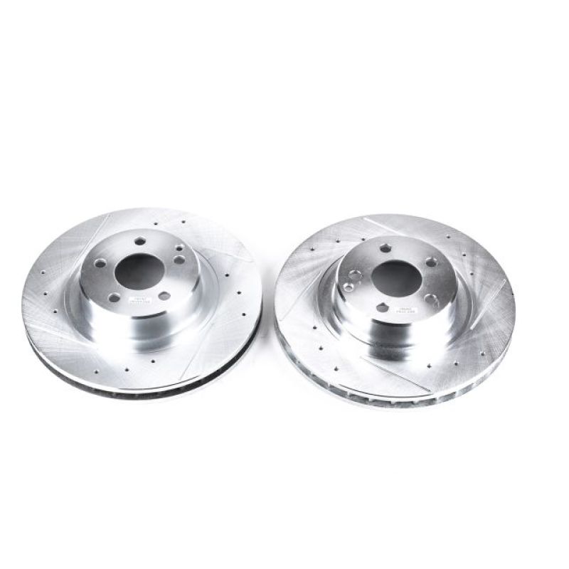 Power Stop 99-03 Mercedes-Benz CL500 Front Evolution Drilled & Slotted Rotors - Pair PowerStop