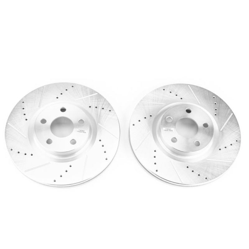Power Stop 17-19 Lincoln MKZ Front Evolution Drilled & Slotted Rotors - Pair PowerStop