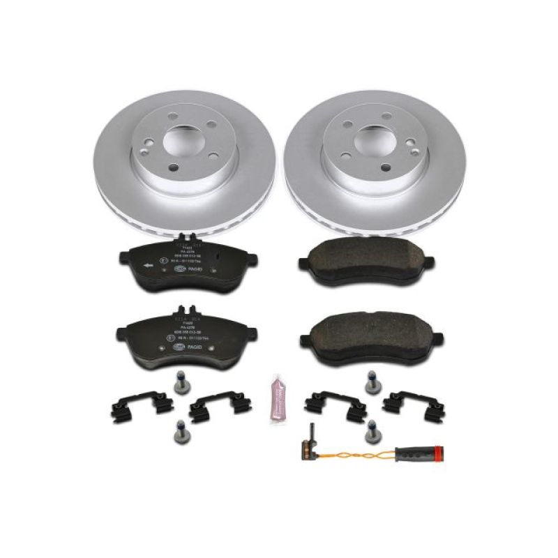 Power Stop 12-15 Mercedes-Benz C250 Front Euro-Stop Brake Kit