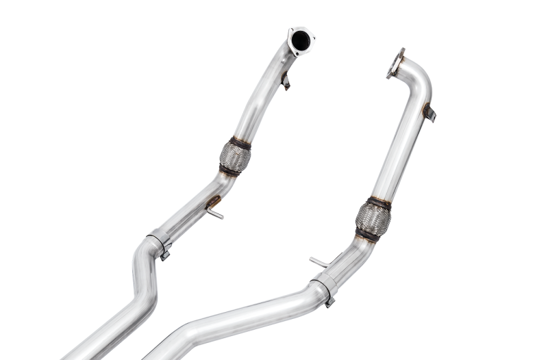 AWE Tuning Audi B9 S4 Track Edition Exhaust - Non-Resonated (Black 102mm Tips) AWE Tuning