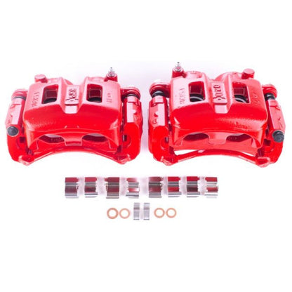 Power Stop 01-06 Mitsubishi Montero Front Red Calipers w/Brackets - Pair PowerStop