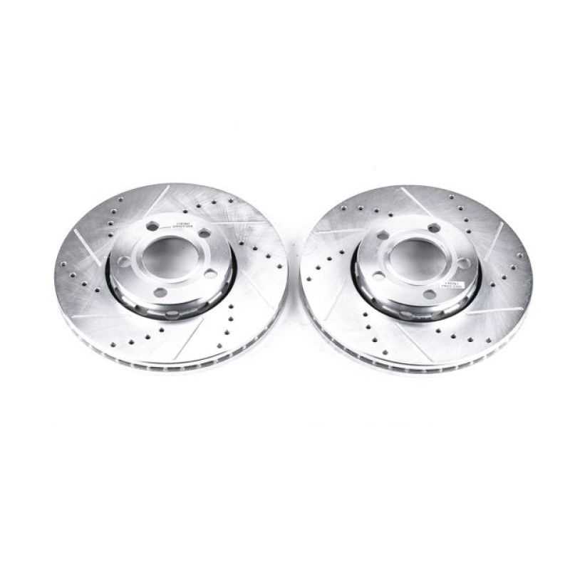 Power Stop 96-04 Audi A4 Front Evolution Drilled & Slotted Rotors - Pair PowerStop