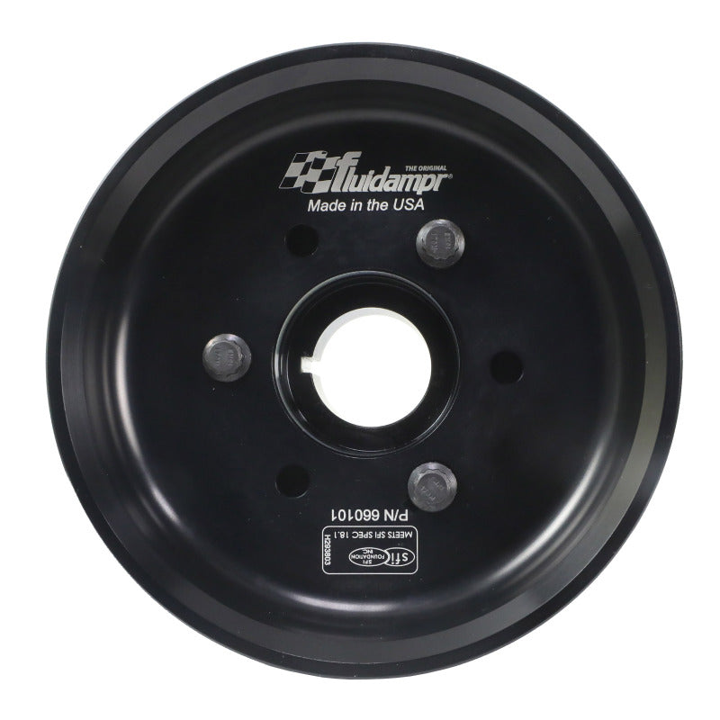 Fluidampr Chevy LSX 6-1/4in Damper w/Single 8 Rib 6.57in Dia Pulley Steel Internally Balanced Damper