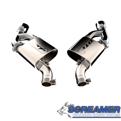 QTP 16-18 Chevrolet Camaro SS 6.2L 304SS Screamer Axle Back Exhaust w/4.5in Dual Tips QTP