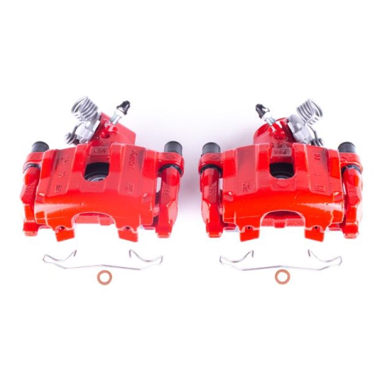 Power Stop 04-13 Mazda 3 Rear Red Calipers w/Brackets - Pair PowerStop