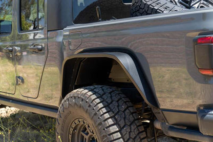 DV8 Offroad 20-24 Jeep Gladiator JT Rear Inner Fender Liners - Satin Black