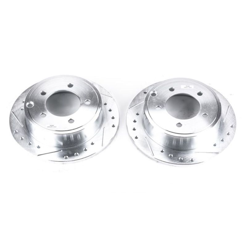 Power Stop 11-14 Chrysler 200 Rear Evolution Drilled & Slotted Rotors - Pair PowerStop