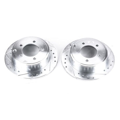 Power Stop 11-14 Chrysler 200 Rear Evolution Drilled & Slotted Rotors - Pair PowerStop