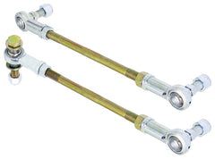 RockJock JL/JT Front Adjustable Sway Bar End Link Kit 8 1/2in Long Rods w/ Heims