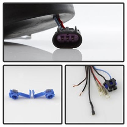 xTune Dodge Ram 2009-2014 Halo LED Projector Headlights - Black Smoke PRO-JH-DR09-CFB-BSM SPYDER