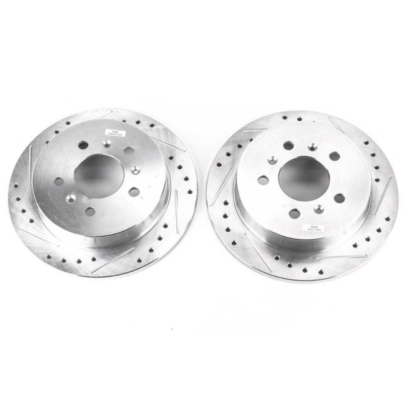 Power Stop 08-09 Buick Allure Rear Evolution Drilled & Slotted Rotors - Pair PowerStop