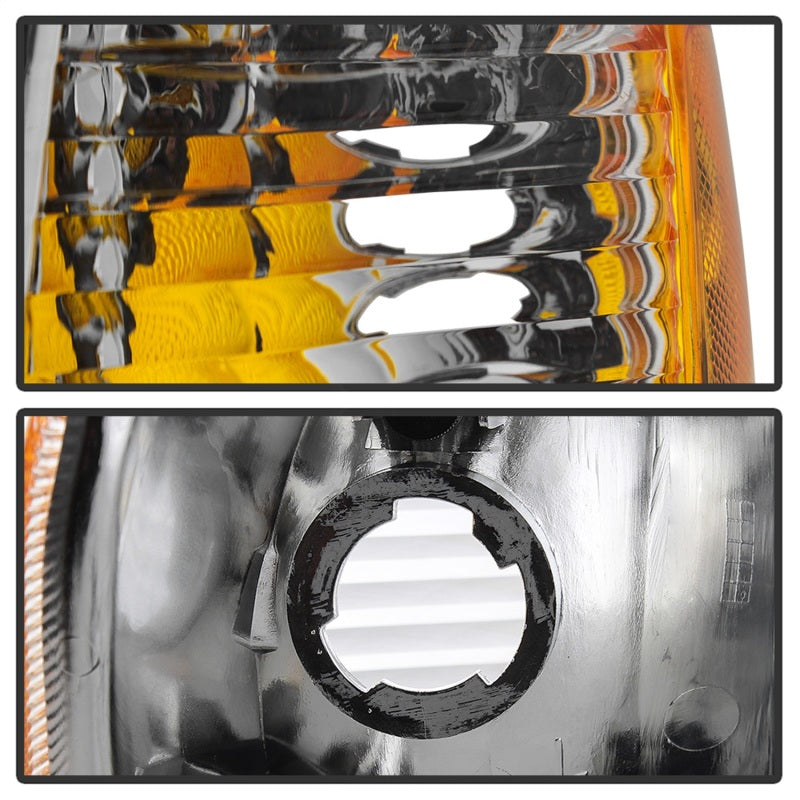 xTune 01-03 Ford Explorer Sport 4pc OEM Style Headlights w/Corners - Chrome (HD-JH-FEXP01-ST-C) SPYDER