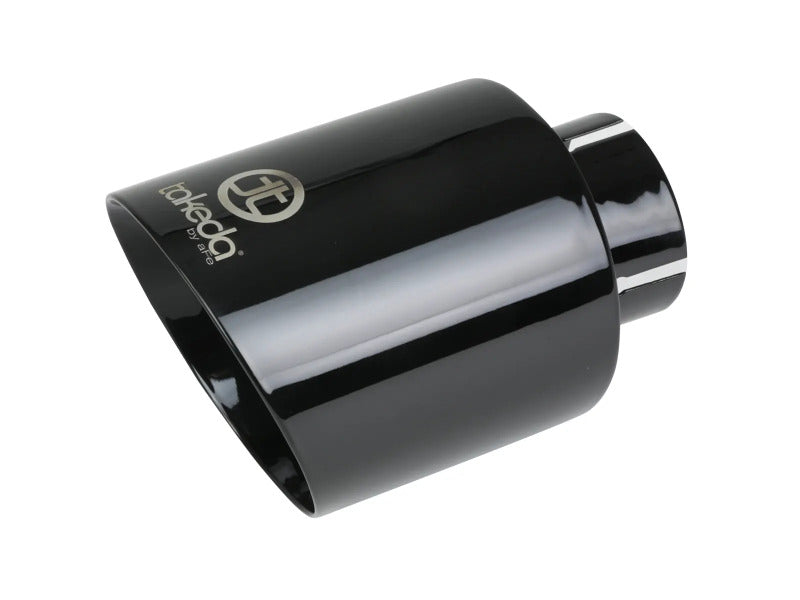 aFe Takeda 2-1/2 IN 304 Stainless Steel Axle-Back Exhaust System w/ Black Tip - 49-37036-B