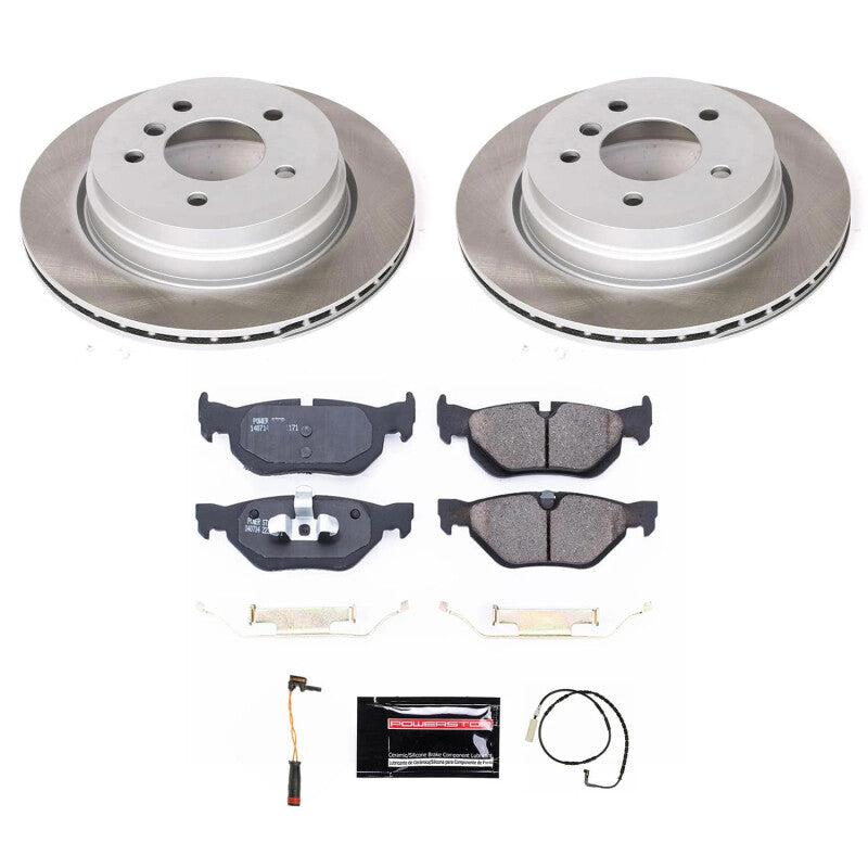 Power Stop 2006 BMW 325xi Rear Semi-Coated Rotor Kit PowerStop