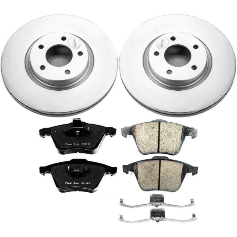 Power Stop 07-13 Mazda 3 Front Z17 Evolution Geomet Coated Brake Kit PowerStop