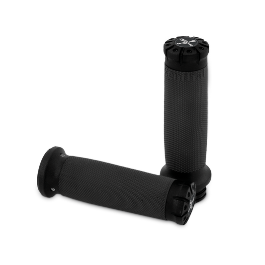 Burly Brand 08-24 H-D TBW Set Hawk Billet Handle Grip Set - Textured Black