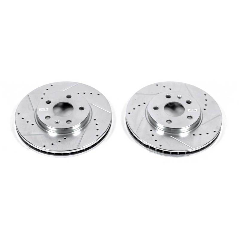 Power Stop 08-14 Cadillac CTS Front Evolution Drilled & Slotted Rotors - Pair PowerStop
