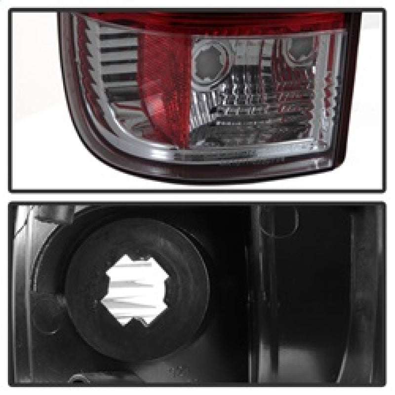 Spyder 08-16 Ford Super Duty F-250 V3 Light Bar LED Tail Lights - Red Clear (ALT-YD-FS07V3-LBLED-RC) SPYDER