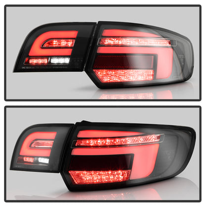 Spyder 03-08 Audi A3 Full LED Tail Lights - Black (ALT-YD-AA303-LED-BK) SPYDER