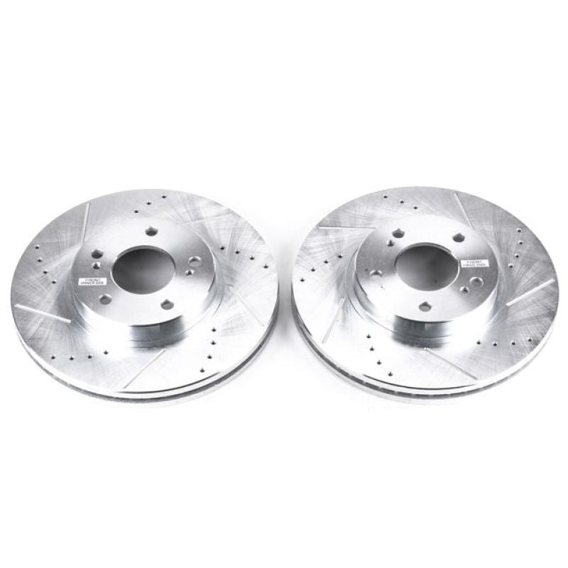 Power Stop 97-01 Infiniti Q45 Front Evolution Drilled & Slotted Rotors - Pair PowerStop