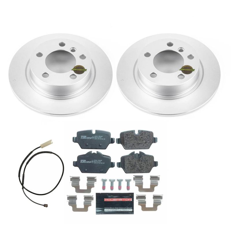 Power Stop 11-16 Mini Cooper Countryman Rear Euro-Stop Brake Kit PowerStop