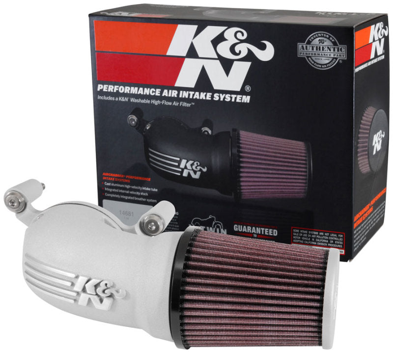 K&N 08-17 Harley-Davidson Touring Models Performance Air Intake System - Silver