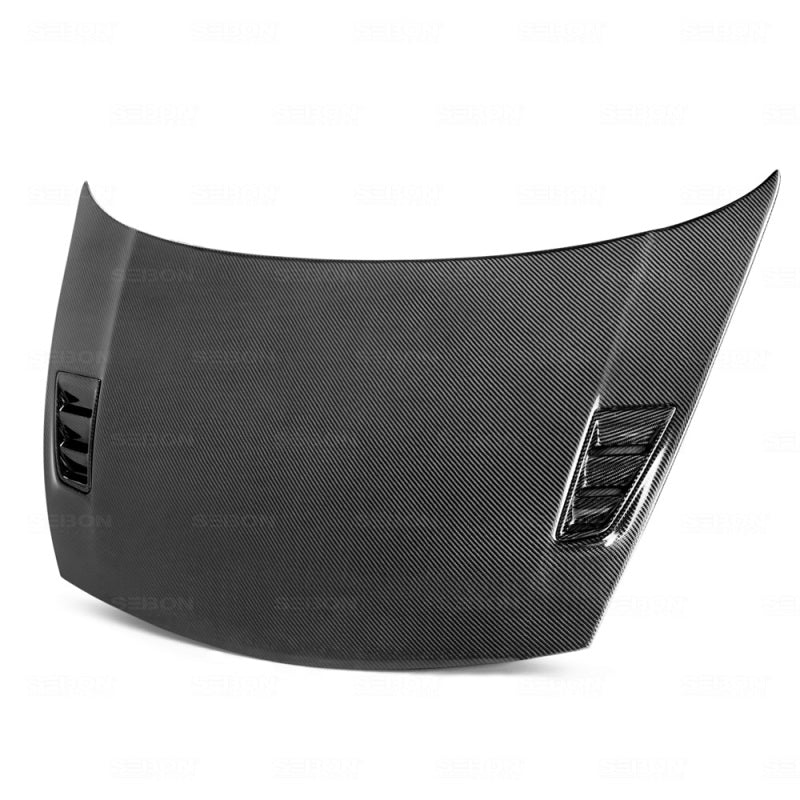 Seibon HD0607HDCV4DJ-MGII MGII-Style Carbon Fiber Hood for 2006–2010 Honda Civic 4DR JDM / Acura CSX