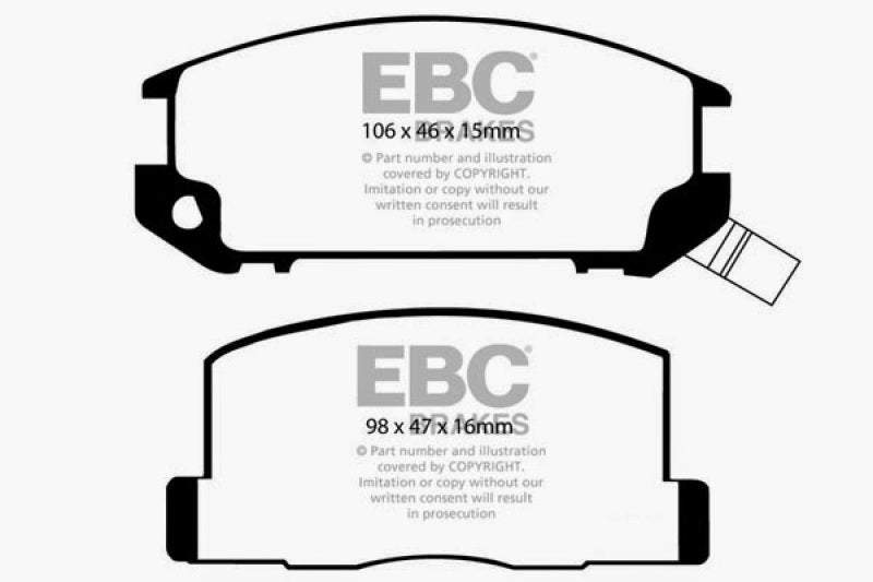 EBC GreenStuff Rear Brake Pads - DP2602 EBC