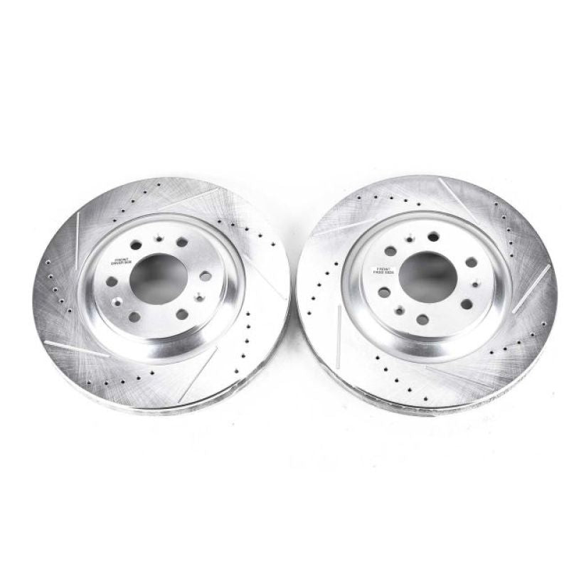 Power Stop 04-09 Cadillac SRX Front Evolution Drilled & Slotted Rotors - Pair PowerStop