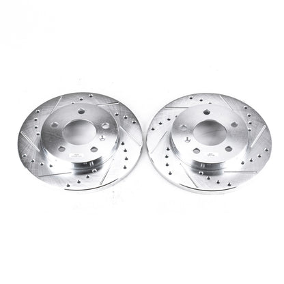 Power Stop 05-09 Buick Allure Rear Evolution Drilled & Slotted Rotors - Pair PowerStop