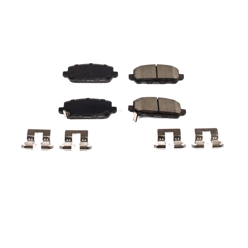 Power Stop 2016 Honda CR-Z Rear Z17 Evolution Ceramic Brake Pads w/Hardware PowerStop
