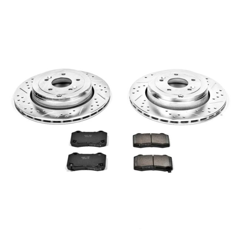 Power Stop 10-16 Hyundai Genesis Coupe Rear Z23 Evolution Sport Brake Kit PowerStop