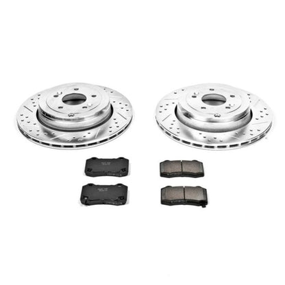 Power Stop 10-16 Hyundai Genesis Coupe Rear Z23 Evolution Sport Brake Kit PowerStop
