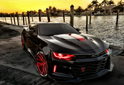 Oracle 16-18 Chevrolet Camaro Backlit Fog Light DRL Upgrade Kit - ColorSHIFT ORACLE Lighting