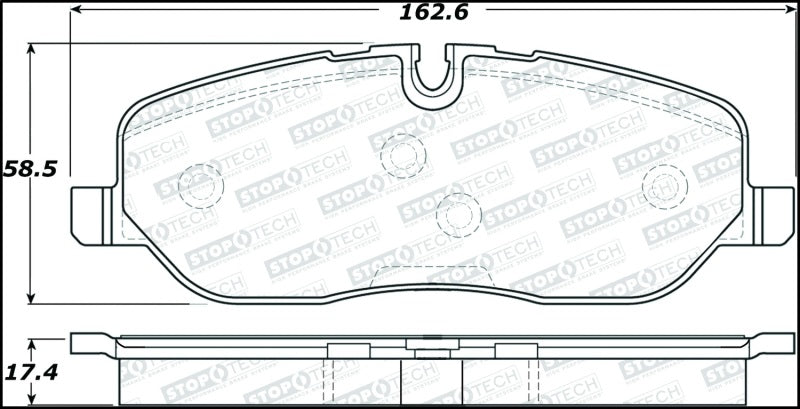 StopTech Premium Ceramic Brake Pads - 308.10980 Stoptech