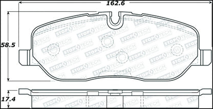 StopTech Premium Ceramic Brake Pads - 308.10980 Stoptech