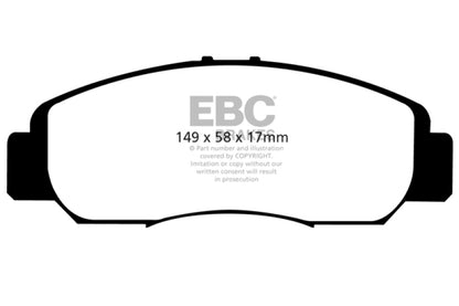 EBC Ultimax2 Front Brake Pads - UD1608 EBC