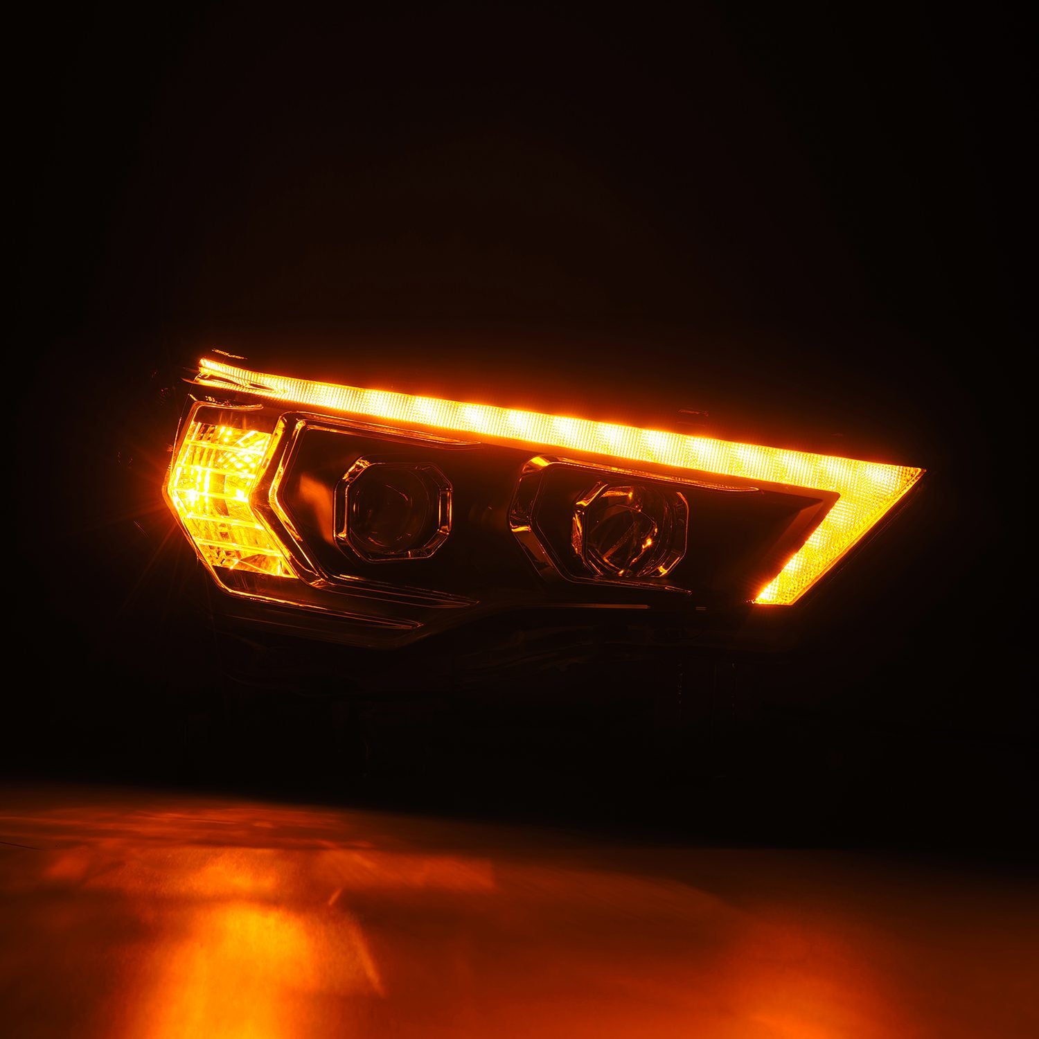 AlphaRex 14-20 Toyota 4Runner MK II PRO-Series Halogen Projector Headlights Black - 880814 AlphaRex