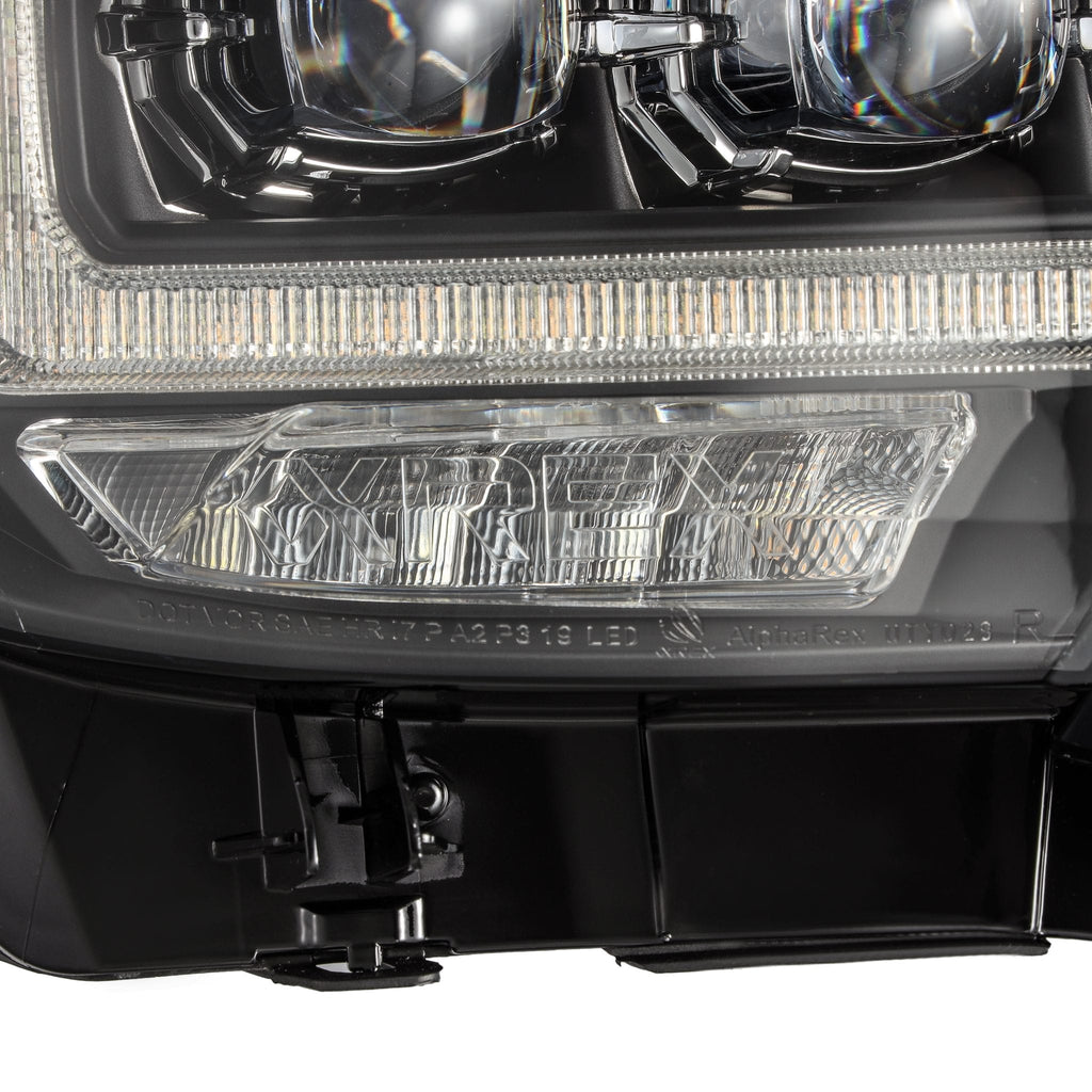 Alpharex 16-23 Toyota Tacoma NOVA-Series LED Projector Headlights Black - 880707