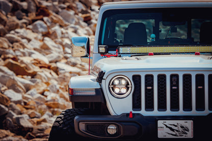 AlphaRex 880867 18-23 Jeep Wrangler JL/Gladiator JT NOVA-Series LED Projector Headlights Alpha-black - 880867