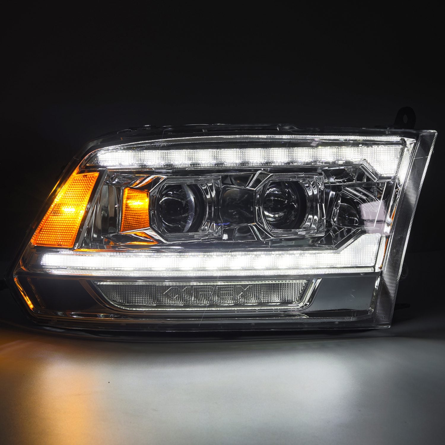 AlphaRex 09-18 Ram Truck (MK II 5th Gen 2500 Style) PRO-Series Halogen Projector Headlights Chrome - 880562 AlphaRex