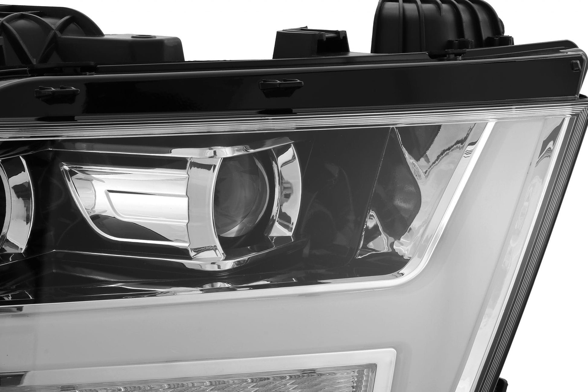 AlphaRex 19-23 Ram 1500 LUXX-Series LED Projector Headlights Chrome - 880544 AlphaRex