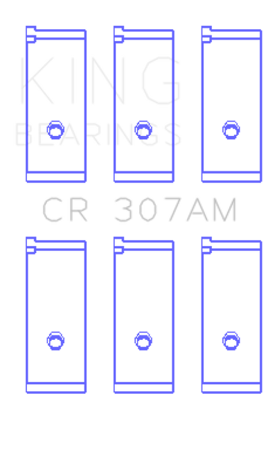 King Engine Bearings Suzuki Hayabusa Gsx1300R (1999-2017) (Size +0.25mm) Connecting Rod Bearing Set