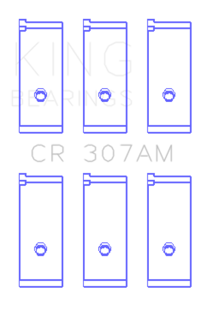 King Engine Bearings Suzuki Hayabusa Gsx1300R (1999-2017) (Size STD) Connecting Rod Bearing Set