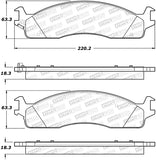 StopTech Premium Ceramic Brake Pads - 308.09650