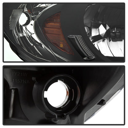 xTune 04-05 Honda Civic (Excl Hatchback/Si) OEM Style Headlights - Black (HD-JH-HC04-4D-AM-BK) SPYDER