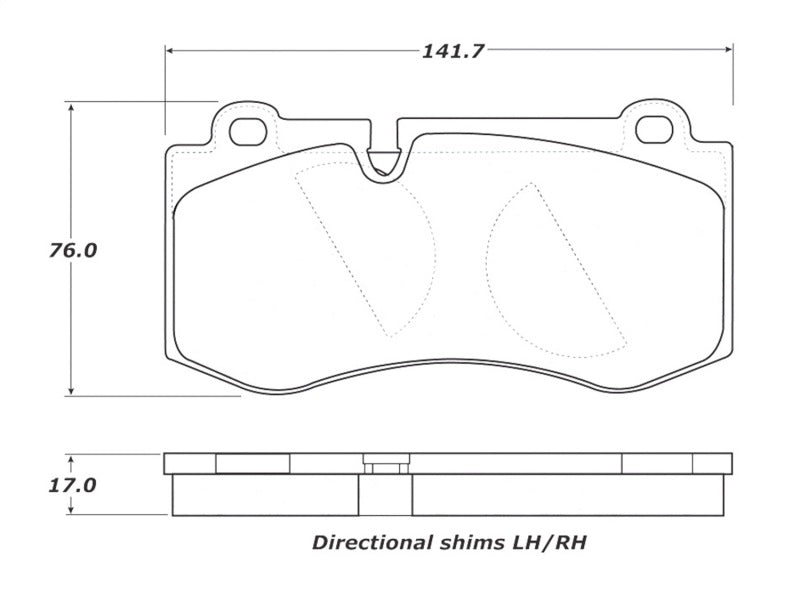 StopTech Premium Ceramic Brake Pads - 308.12230 Stoptech